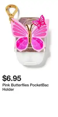 Bath & Body Works Pink Butterflies PocketBac Holder offer