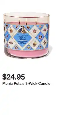 Bath & Body Works Picnic Petals 3-Wick Candle offer