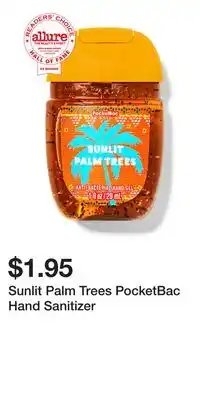 Bath & Body Works Sunlit Palm Trees PocketBac Hand Sanitizer offer