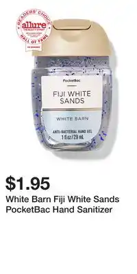 Bath & Body Works White Barn Fiji White Sands PocketBac Hand Sanitizer offer