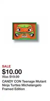 Game Stop CANDY CON Teenage Mutant Ninja Turtles Michelangelo Framed Edition offer