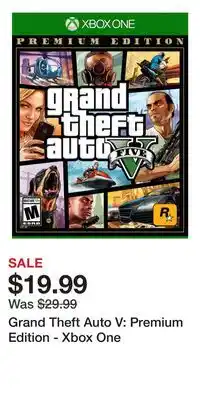 Game Stop Grand Theft Auto V: Premium Edition - Xbox One offer