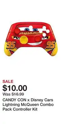 Game Stop CANDY CON x Disney Cars Lightning McQueen Combo Pack Controller Kit offer