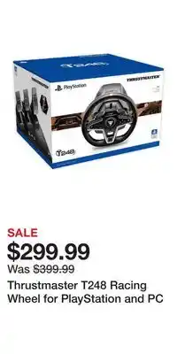 Game Stop Thrustmaster T248 Racing Wheel for PlayStation and PC offer