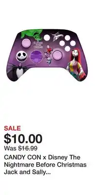 Game Stop CANDY CON x Disney The Nightmare Before Christmas Jack and Sally Combo Pack Controller Kit offer