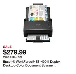 Office Depot Epson WorkForce ES-400 II Duplex Desktop Color Document Scanner with Auto Document Feeder offer