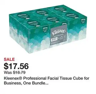 Office Depot Kleenex Professional Facial Tissue Cube for Business, One Bundle of 6 Boxes offer