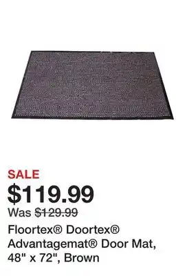 Office Depot Floortex Doortex Advantagemat Door Mat, 48 x 72, Brown offer