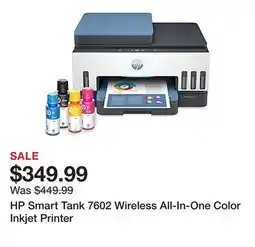 Office Depot HP Smart Tank 7602 Wireless All-In-One Color Inkjet Printer offer