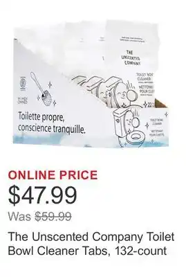 Costco The Unscented Company Toilet Bowl Cleaner Tabs, 132-count offer