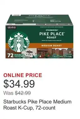 Costco Starbucks Pike Place Medium Roast K-Cup, 72-count offer