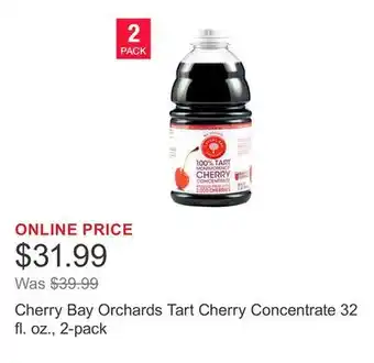 Costco Cherry Bay Orchards Tart Cherry Concentrate 32 fl. oz., 2-pack offer