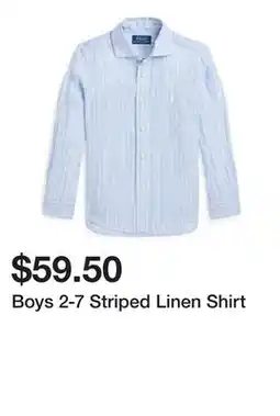 Belk Boys 2-7 Striped Linen Shirt offer