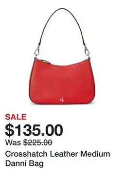 Belk Crosshatch Leather Medium Danni Bag offer