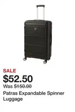 Belk Patras Expandable Spinner Luggage offer