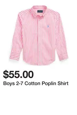 Belk Boys 2-7 Cotton Poplin Shirt offer