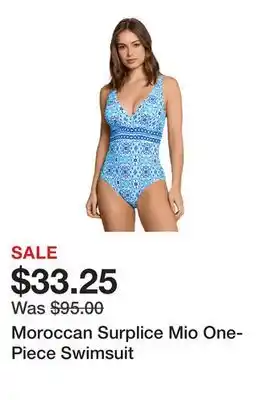 Belk Moroccan Surplice Mio One-Piece Swimsuit offer