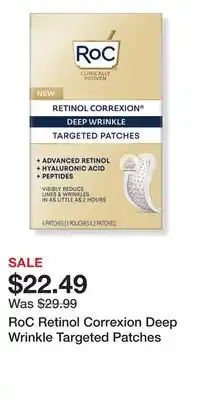 Ulta Beauty RoC Retinol Correxion Deep Wrinkle Targeted Patches offer