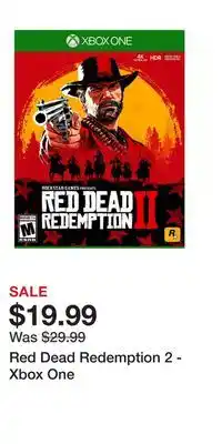 Game Stop Red Dead Redemption 2 - Xbox One offer