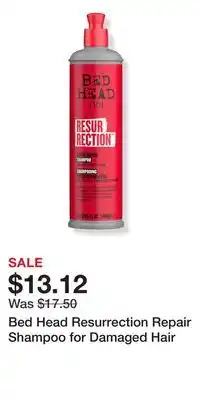 Ulta Beauty Bed Head Resurrection Repair Shampoo for Damaged Hair offer