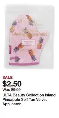 Ulta Beauty ULTA Beauty Collection Island Pineapple Self Tan Velvet Applicator Mitt offer