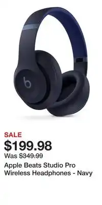 Game Stop Apple Beats Studio Pro Wireless Headphones - Navy offer