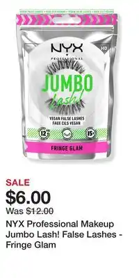 Ulta Beauty NYX Professional Makeup Jumbo Lash! False Lashes - Fringe Glam offer