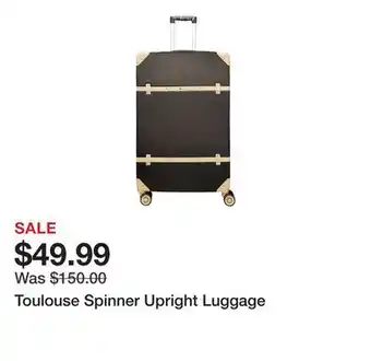 Belk Toulouse Spinner Upright Luggage offer