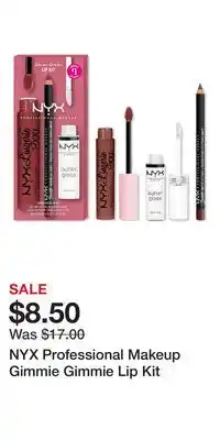 Ulta Beauty NYX Professional Makeup Gimmie Gimmie Lip Kit offer