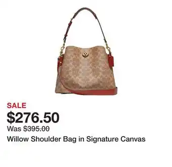 Belk Willow Shoulder Bag in Signature Canvas offer