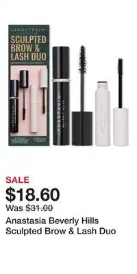 Ulta Beauty Anastasia Beverly Hills Sculpted Brow & Lash Duo offer