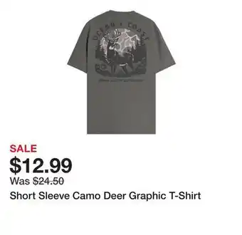 Belk Short Sleeve Camo Deer Graphic T-Shirt offer