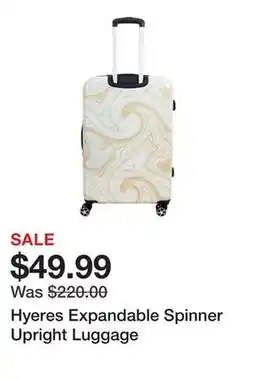 Belk Hyeres Expandable Spinner Upright Luggage offer