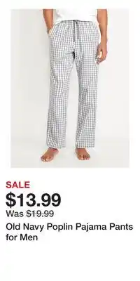 Old Navy Old Navy Poplin Pajama Pants for Men offer