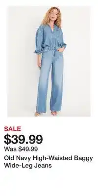 Old Navy Old Navy High-Waisted Baggy Wide-Leg Jeans offer