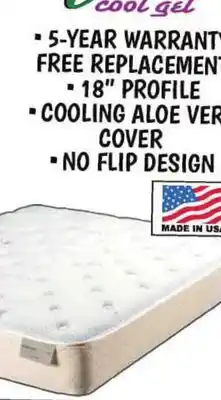 Ollie's Aloe Vera TWIN MATTRESSES offer