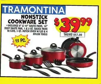 Ollie's NONSTICK COOKWARE SET offer