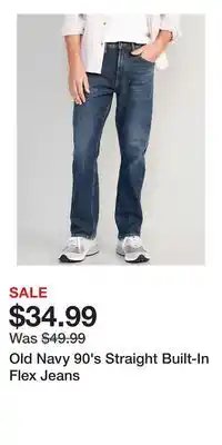 Old Navy Old Navy 90's Straight Built-In Flex Jeans offer