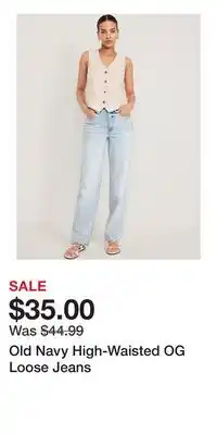 Old Navy Old Navy High-Waisted OG Loose Jeans offer