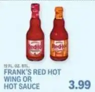 Kings Food Markets Frank's red hot wing or hot sauce offer