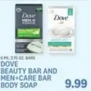 Kings Food Markets Dove beauty bar and men+care bar body soap offer