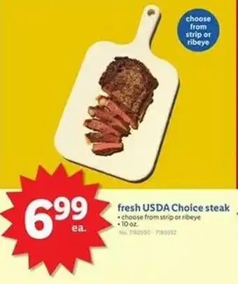 Lidl fresh USDA Choice steak offer