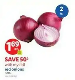 Lidl red onions offer