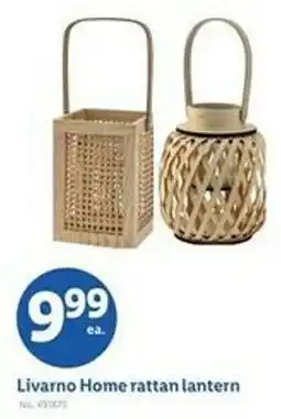 Lidl Livarno Home rattan lantern offer