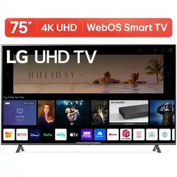 Walmart LG 75 Class 4K UHD 2160P webOS Smart TV - 75UQ7070ZUD offer