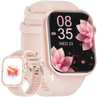 Walmart 1.85 inch Smart Watch for Women, Pink offer