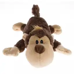 Walmart KONG Cozie Spunky Monkey Dog Toy - Soft & Durable Plush Squeaky Toy for Cuddling and Play offer