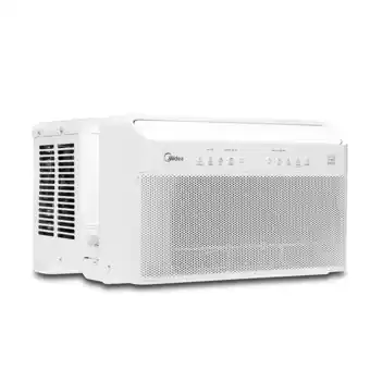 Walmart Midea 10,000 BTU Smart Inverter U-Shaped Window Air Conditioner, 450 Sq. Ft., White offer