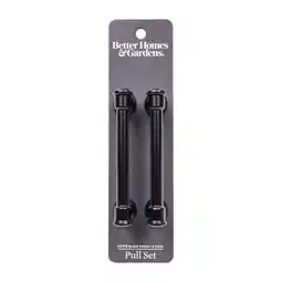 Walmart Better Homes & Gardens 3 (76 mm) Center-to-Center Turned Pull, Matte Black, 2 Pack offer