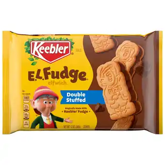 Walmart Keebler E.L. Fudge Double Stuffed Elfwich Cookies with Crme Filling, 12 oz offer